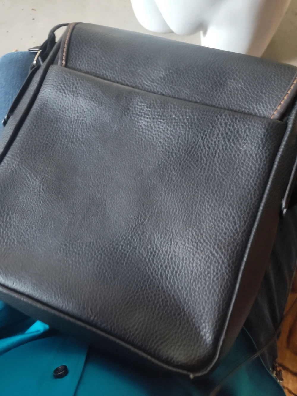 Men's Brown Polo Club Beverly Hills Leather Bag - Classic Messenger NEVER USED!